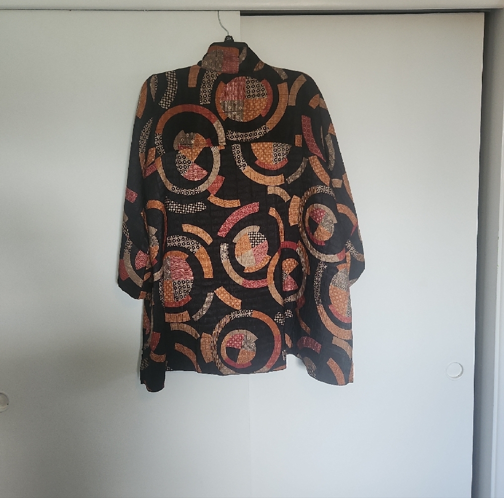 Ic Collection Multicolor Patterned Blazer - image 2